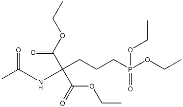 diethyl 2-acetamido-2-(3-(diethoxyphosphoryl)propyl)malonate 구조식 이미지