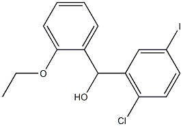 (2-chloro-5-iodophenyl)(2-ethoxyphenyl)methanol Structure