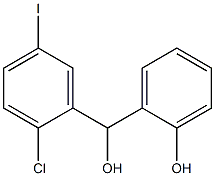 2-((2-chloro-5-iodophenyl)(hydroxy)methyl)phenol 구조식 이미지