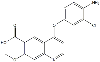 4-(4-amino-3-chlorophenoxy)-7-methoxyquinoline-6-carboxylic acid Structure