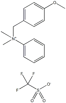 4-Methoxy-N,N-dimethyl-N-phenyl-Benzenemethanaminium trifluoromethanesulfonate Structure