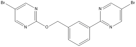 5-bromo-2-((3-(5-bromopyrimidin-2-yl)benzyl)oxy)pyrimidine Structure