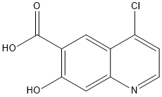 4-chloro-7-hydroxyquinoline-6-carboxylic acid Structure