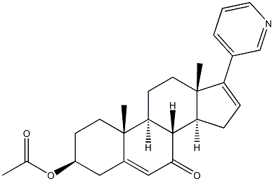 Abiraterone Acetate 7-Keto Impurity Structure