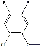 1-Bromo-4-chloro-2-fluoro-5-methoxybenzene 구조식 이미지