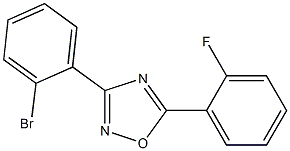 3-(2-Bromophenyl)-5-(2-fluorophenyl)-1,2,4-oxadiazole 구조식 이미지