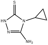 5-AMINO-4-CYCLOPROPYL-4H-1,2,4-TRIAZOLE-3-THIOL 구조식 이미지