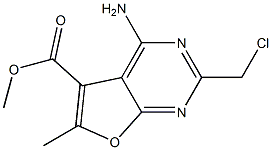 METHYL 4-AMINO-2-(CHLOROMETHYL)-6-METHYLFURO[2,3-D]PYRIMIDINE-5-CARBOXYLATE Structure
