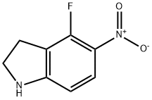 4-fluoro-5-nitro-2,3-dihydro-1H-indole Structure