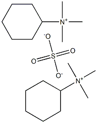 bis(N,N,N-trimethylcyclohexanaminium) sulfate Structure