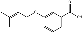 3-[(3-methylbut-2-en-1-yl)oxy]benzoic acid Structure