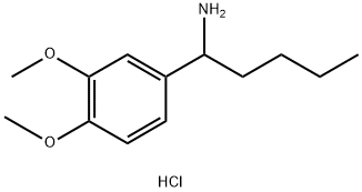 1-(3,4-DIMETHOXYPHENYL)PENTYLAMINE HYDROCHLORIDE Structure