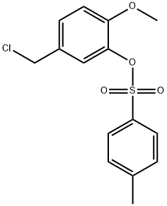 5-chloromethyl-2-methoxyphenyl 4-methylbenzenesulfonate Structure