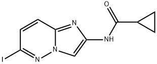 N-(6-iodoimidazo[1,2-b]pyridazin-2-yl)cyclopropanecarboxamide Structure