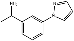 1-[3-(1H-pyrazol-1-yl)phenyl]ethan-1-amine Structure