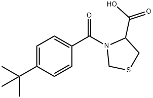 3-(4-tert-butylbenzoyl)-1,3-thiazolidine-4-carboxylic acid 구조식 이미지