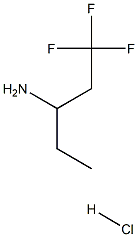 1,1,1-trifluoropentan-3-amine hydrochloride 구조식 이미지