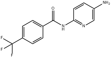N-(5-Amino-2-pyridinyl)-4-trifluoromethylbenzamide 구조식 이미지