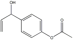 4-(1-hydroxyallyl)phenyl acetate Structure
