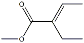 2-Butenoic acid, 2-ethyl-, methyl ester, (2E)- Structure