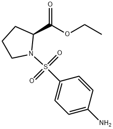 1-[(4-Aminophenyl)sulfonyl]-DL-proline ethyl ester Structure