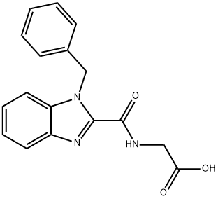 N-[(1-BENZYL-1H-BENZIMIDAZOL-2-YL)CARBONYL]GLYCINE Structure