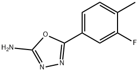 5-(3-fluoro-4-methylphenyl)-1,3,4-oxadiazol-2-amine Structure