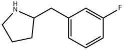 2-[(3-fluorophenyl)methyl]pyrrolidine 구조식 이미지