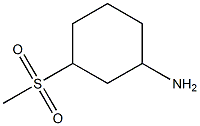 3-(methylsulfonyl)cyclohexan-1-amine Structure