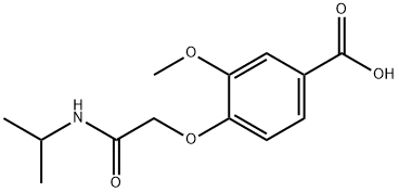 3-methoxy-4-[(propan-2-ylcarbamoyl)methoxy]benzoic acid 구조식 이미지