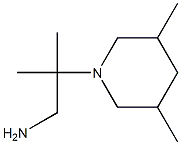 2-(3,5-dimethylpiperidin-1-yl)-2-methylpropan-1-amine Structure