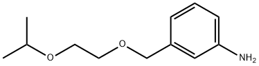 3-{[2-(propan-2-yloxy)ethoxy]methyl}aniline 구조식 이미지
