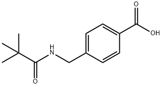 4-[(2,2-dimethylpropanamido)methyl]benzoic acid Structure