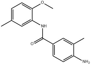 4-amino-N-(2-methoxy-5-methylphenyl)-3-methylbenzamide 구조식 이미지