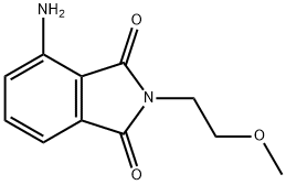 4-amino-2-(2-methoxyethyl)-2,3-dihydro-1H-isoindole-1,3-dione 구조식 이미지