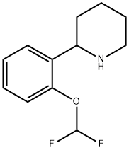 2-[2-(difluoromethoxy)phenyl]piperidine 구조식 이미지