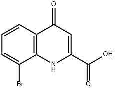 8-bromo-4-oxo-1,4-dihydroquinoline-2-carboxylic acid 구조식 이미지