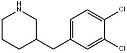 Piperidine, 3-[(3,4-dichlorophenyl)methyl]- Structure