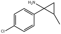 Cyclopropanamine, 1-(4-chlorophenyl)-2-methyl- 구조식 이미지
