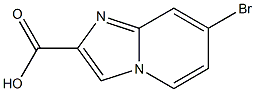 7-bromoimidazo[1,2-a]pyridine-2-carboxylicacid 구조식 이미지