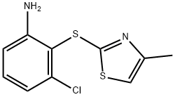3-chloro-2-[(4-methyl-1,3-thiazol-2-yl)sulfanyl]aniline Structure
