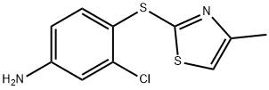 3-chloro-4-[(4-methyl-1,3-thiazol-2-yl)sulfanyl]aniline Structure