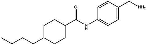 N-[4-(aminomethyl)phenyl]-4-butylcyclohexane-1-carboxamide 구조식 이미지