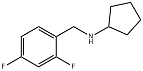 N-[(2,4-difluorophenyl)methyl]cyclopentanamine 구조식 이미지