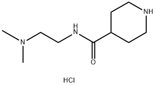 N-[2-(dimethylamino)ethyl]piperidine-4-carboxamide dihydrochloride 구조식 이미지
