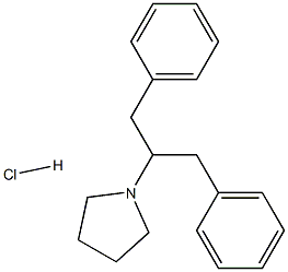 1-(1,3-Diphenylpropan-2-yl)pyrrolidine (hydrochloride) Structure