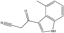 3-(4-methyl-1H-indol-3-yl)-3-oxopropanenitrile Structure