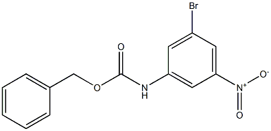 Benzyl 3-bromo-5-nitrophenylcarbamate 구조식 이미지