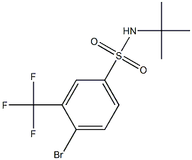 4-Bromo-N-tert-butyl-3-(trifluoromethyl)benzenesulfonamide Structure