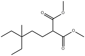 Dimethyl (3,3-diethylbutyl)malonate Structure